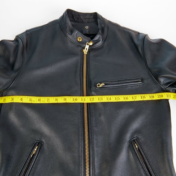 Vanson Men's Black Cafe Racer Jacket Model AR2 FIRE Sz 42 Tailored Worn Once!!! - Picture 4 of 16